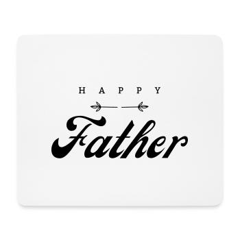 Happy father - Mouse Pad (horizontal) - white - Front