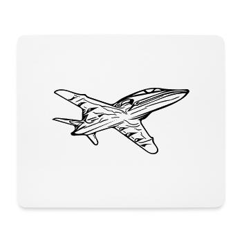 Jet Flyer Avion - Tapis de souris (format paysage) - blanc - Devant