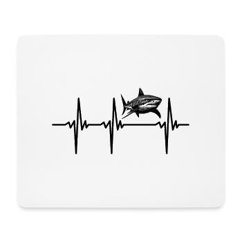 Heartbeat for sharks - Mouse Pad (horizontal) - white - Front