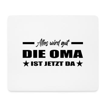 Oma - Mousepad (Querformat) - Weiß - Vorne