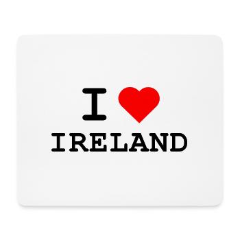 I love Ireland - design with a red heart - Mouse Pad (horizontal) - white - Front