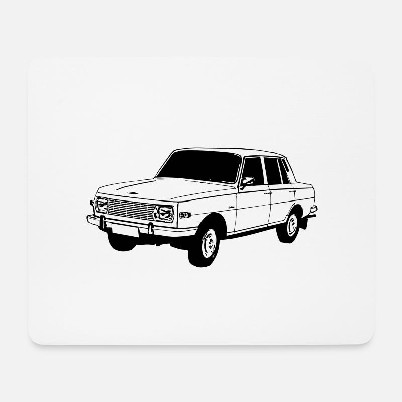 Wartburg , Oldtimer Kult , DDR Legende ...(25) - Mousepad (Querformat) - Weiß