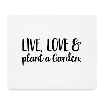 Jardin - Tapis de souris (format paysage) - blanc - Devant