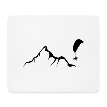 Mountain - Paragliding - (9) - Mouse Pad (horizontal) - white - Front