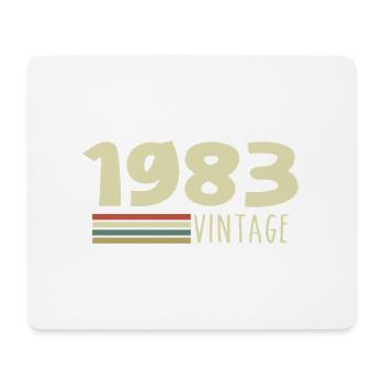 1983-Anniversary-1983-retro-1983 - Mouse Pad (horizontal) - white - Front