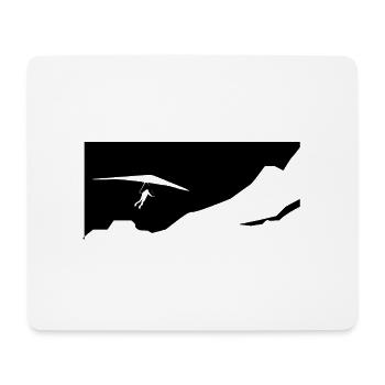 Mountain - Paragliding - (12) - Mouse Pad (horizontal) - white - Front