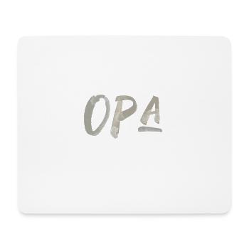 Opa ist der Beste Spruch Schrift Text Großvater - Mousepad (Querformat) - Weiß - Vorne