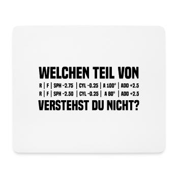 Augenoptiker Optiker Augenarzt - Mousepad (Querformat) - Weiß - Vorne
