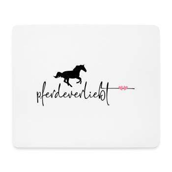 horse-loving - Mouse Pad (horizontal) - white - Front