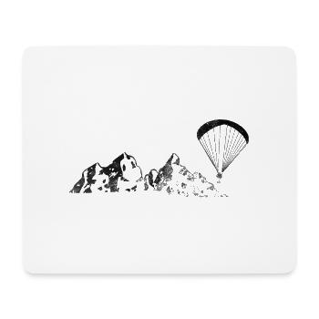 Mountains - Paragliding - (6) - Mouse Pad (horizontal) - white - Front