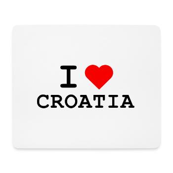 Ich liebe Kroatien - I love Croatia - Mouse Pad (horizontal) - white - Front