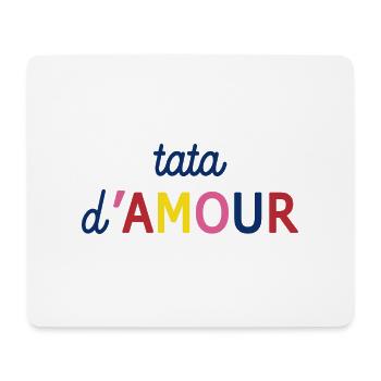 TATA D'AMOUR - Tapis de souris (format paysage) - blanc - Devant