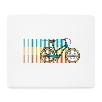 Rayures de vélo sur un horizon audacieux - Tapis de souris (format paysage) - blanc - Devant