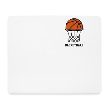 Joueurs de basket-ball - Tapis de souris (format paysage) - blanc - Devant