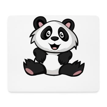 Panda - Mousepad (Querformat) - Weiß - Vorne