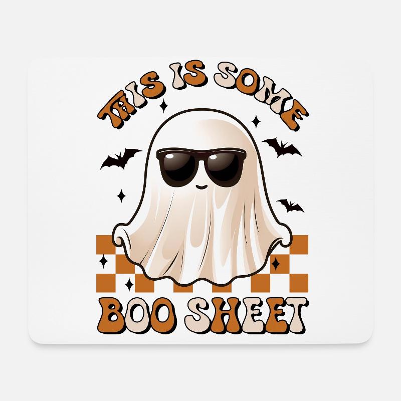 Halloween This Is Some Boo Sheet - Mousepad (Querformat) - Weiß