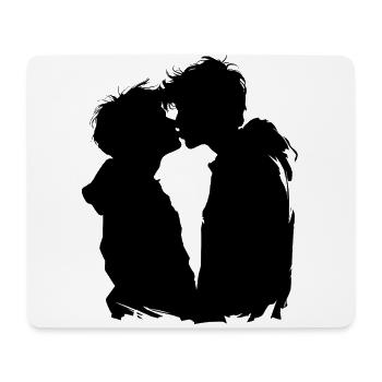 Kiss - Mouse Pad (horizontal) - white - Front