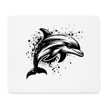 Delfin - Mousepad (Querformat) - Weiß - Vorne