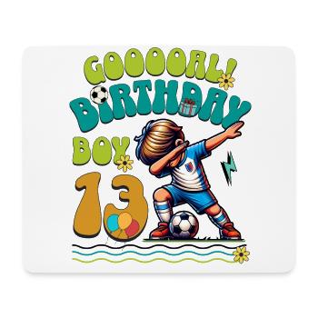 13th Birthday Football - Mouse Pad (horizontal) - white - Front