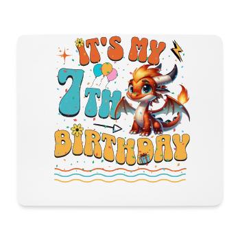 Dragon 7e anniversaire Dragon - Tapis de souris (format paysage) - blanc - Devant