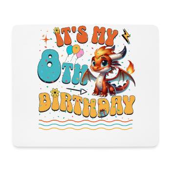 Dragon 8e anniversaire Dragon - Tapis de souris (format paysage) - blanc - Devant