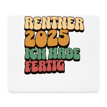 Rentner 2025 - Mousepad (Querformat) - Weiß - Vorne