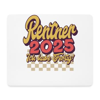 Rentner 2025 - Mousepad (Querformat) - Weiß - Vorne