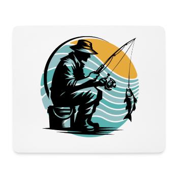 Angler Fishing - Mouse Pad (horizontal) - white - Front