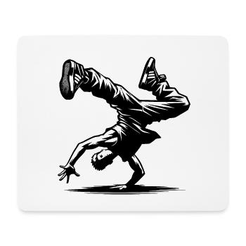 Breakdance - Mousepad (Querformat) - Weiß - Vorne