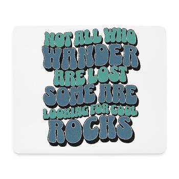 Steine - Mousepad (Querformat) - Weiß - Vorne