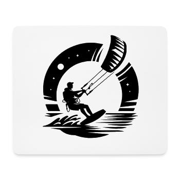 Kitesurfen Kitesurfer Kiteboard - Mousepad (Querformat) - Weiß - Vorne
