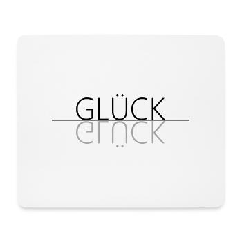 Glück - Mousepad (Querformat) - Weiß - Vorne