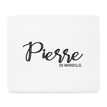 Pierre de Marseille Geschenk T Shirt Stein - Mousepad (Querformat) - Weiß - Vorne