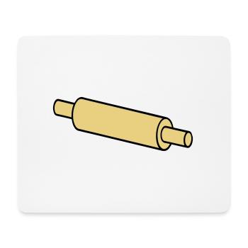 rolling pin - Mouse Pad (horizontal) - white - Front