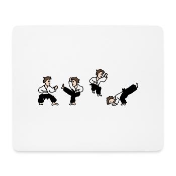 Karate - Mousepad (Querformat) - Weiß - Vorne