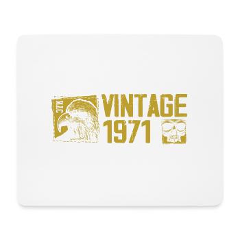 Vintage 1971 Retro Anniversary Gift 1971 - Mouse Pad (horizontal) - white - Front