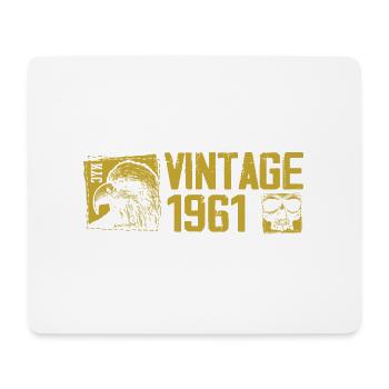 Vintage 1961 Retro Anniversary Gift 1961 - Mouse Pad (horizontal) - white - Front