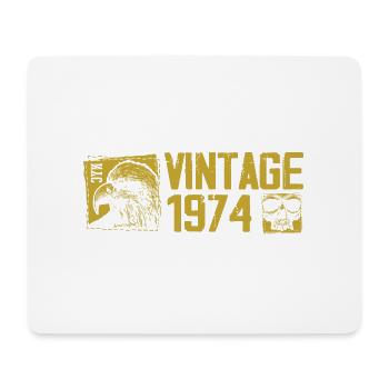 Vintage 1974 Retro Anniversary Gift 1974 - Mouse Pad (horizontal) - white - Front