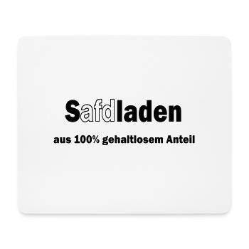 Safdladen afd gegen lustig nazis raus hipster - Mousepad (Querformat) - Weiß - Vorne