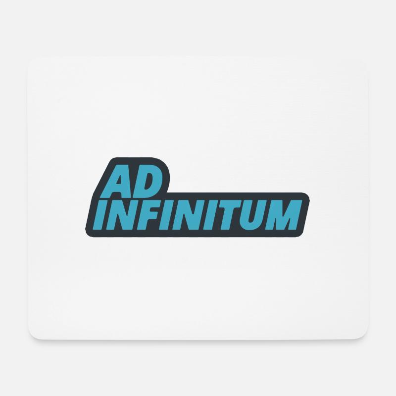 Ad Infinitum - Latein - Unendlichkeit - Mousepad (Querformat) - Weiß