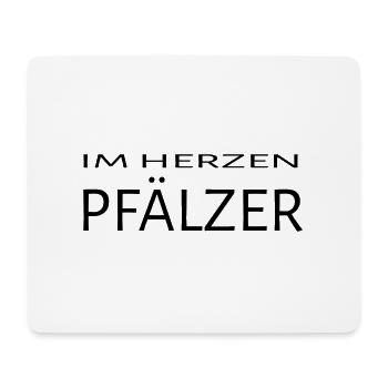 IM HERZEN PFÄLZER - Mousepad (Querformat) - Weiß - Vorne