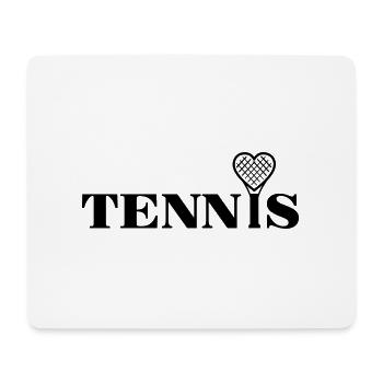 Raquettes de tennis - Tapis de souris (format paysage) - blanc - Devant