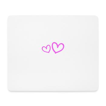 Polterabend Herz - Mousepad (Querformat) - Weiß - Vorne