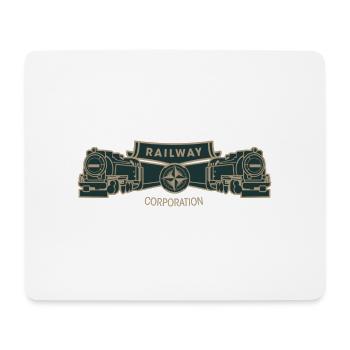 Société des chemins de fer - Tapis de souris (format paysage) - blanc - Devant