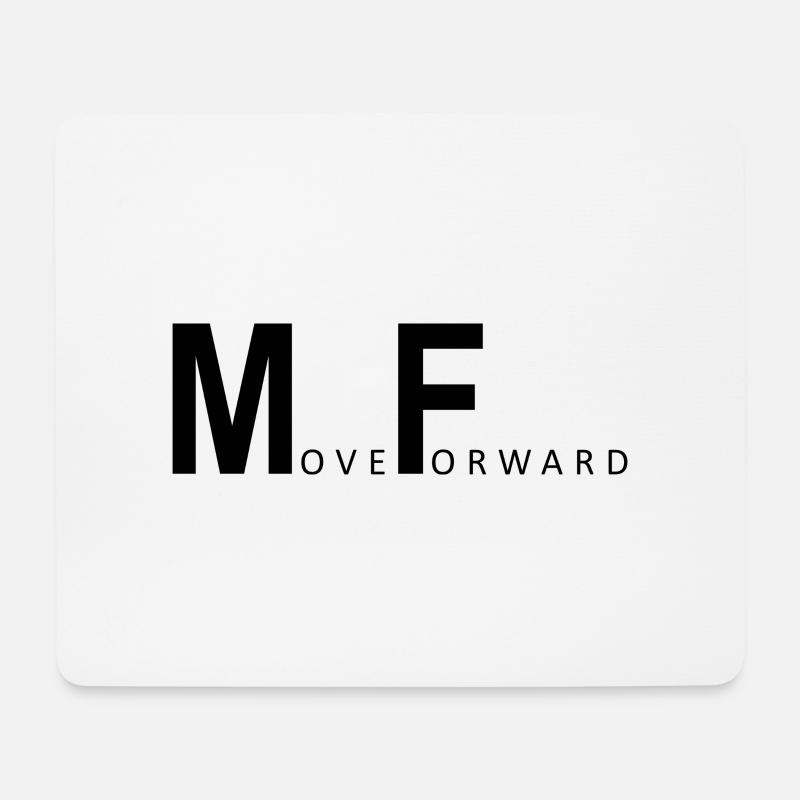 Vorwärts bewegen - Mousepad (Querformat) - Weiß