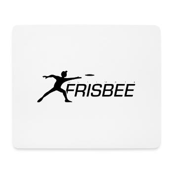 ultimate frisbee in schwarz - Mousepad (Querformat) - Weiß - Vorne