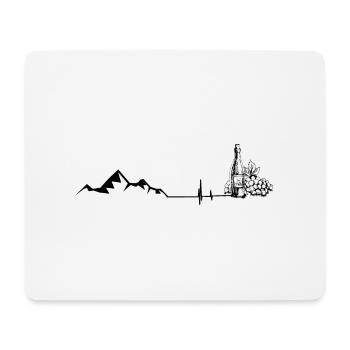 Palpitations - Wine - Mountain - (3) - Mouse Pad (horizontal) - white - Front