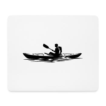 Kanuausrüstung Kayak Boot Kanuclub - Mousepad (Querformat) - Weiß - Vorne