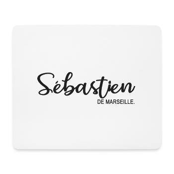 Sébastien de Marseille Cadeau Tshirt sebastien - Tapis de souris (format paysage) - blanc - Devant