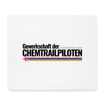 Mimikama Crew Gewerkschaft der Chemtrailpiloten - Mousepad (Querformat) - Weiß - Vorne